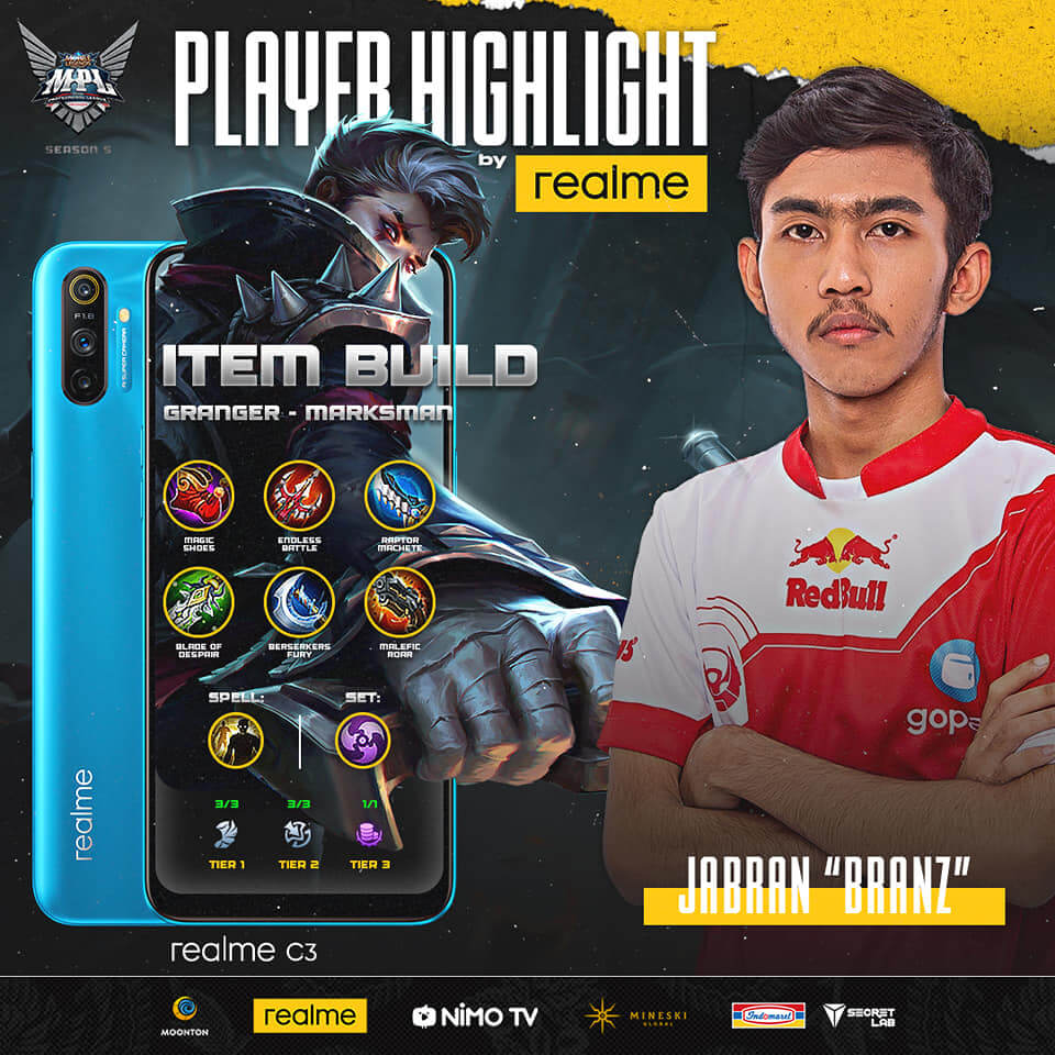 Build hero Granger Mobile Legends terbaik